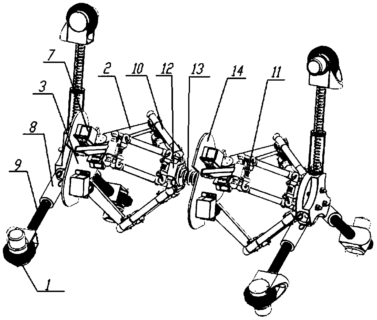 Bionic pipeline crawling robot