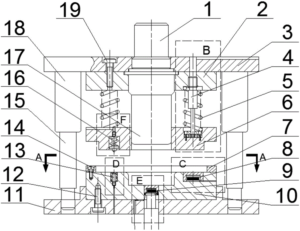 Sheet part stamping/welding integrated manufacturing device