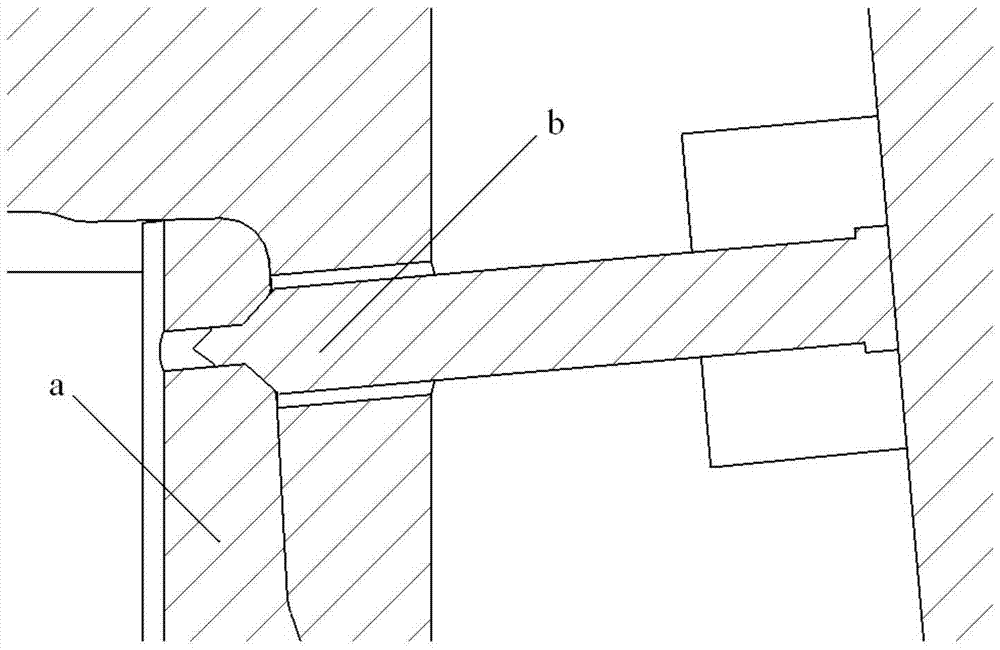 Conical hole forming device, car door forming die and conical hole forming method