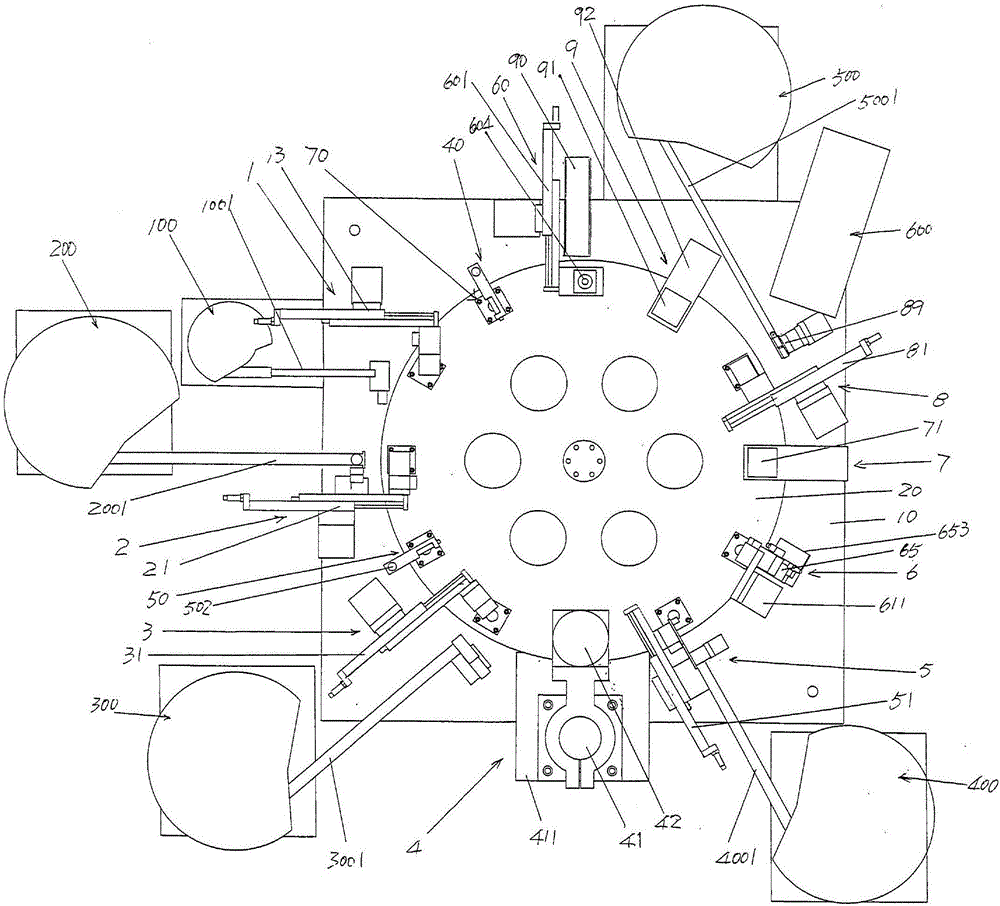 Automatic assembling device of protector having retained workpiece detecting function