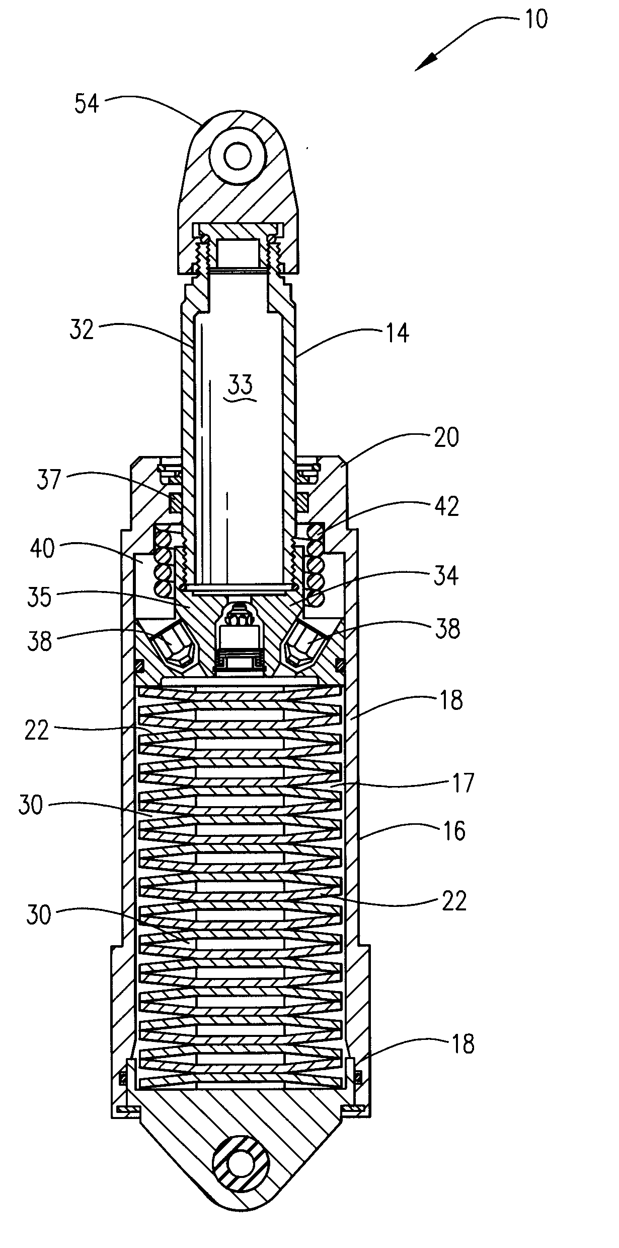 Helicopter landing gear damper