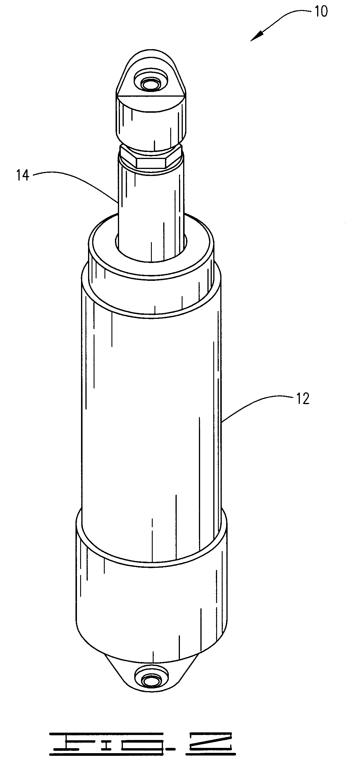 Helicopter landing gear damper