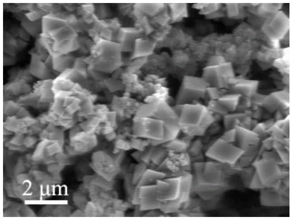 Ferrous carbonate hexahedron and preparation method thereof