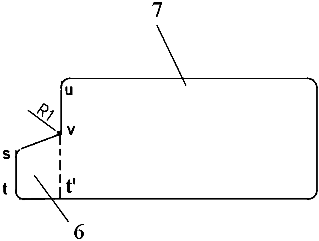 Detection tool for detecting hot-rolling forklift beam type steel size