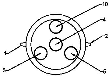 Reaction apparatus with characteristic lower discharge opening