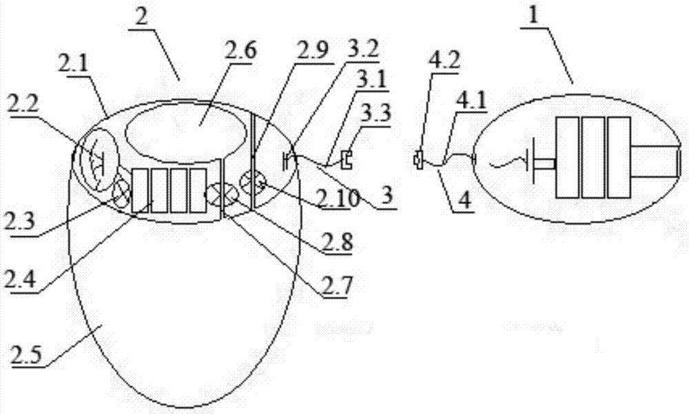 Intra-cavity lesion positioner in capsule endoscopy