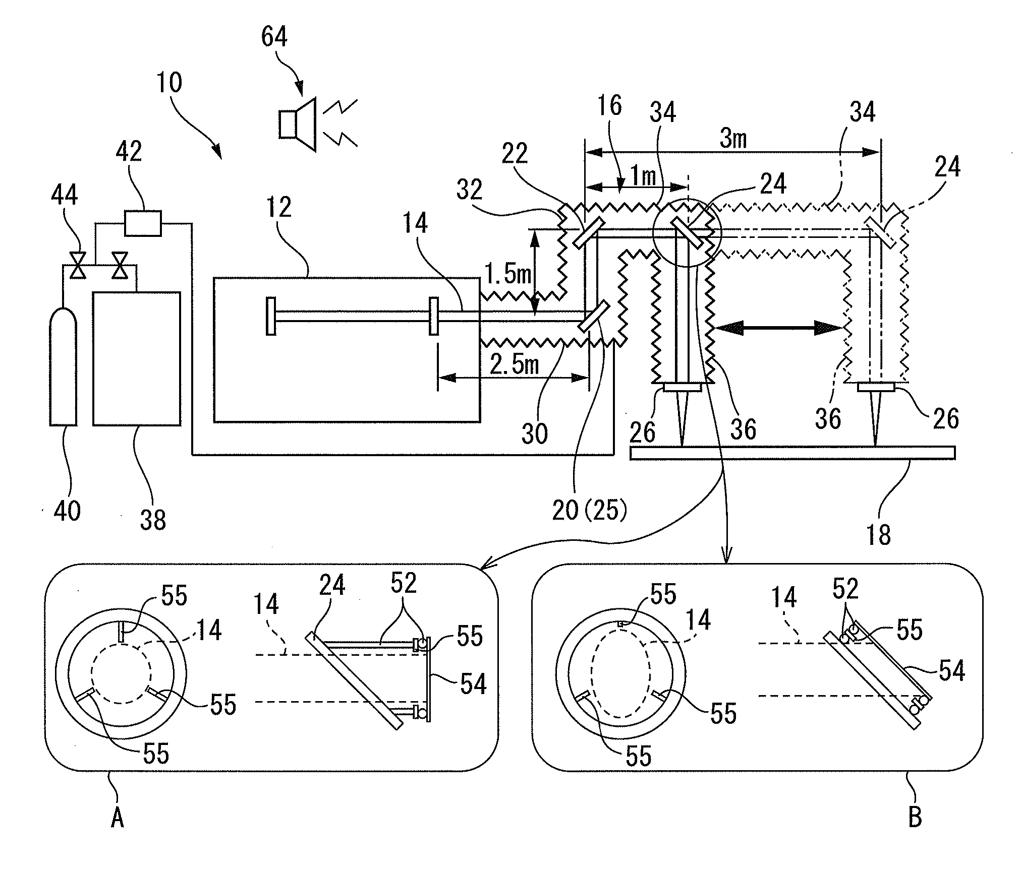 Laser processing device having function for monitoring propagation of laser beam