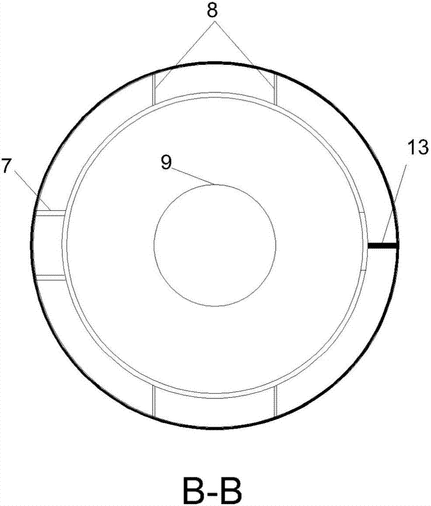 Gas-liquid multistage separation device for gas bearing experiment for incoming flow of pump