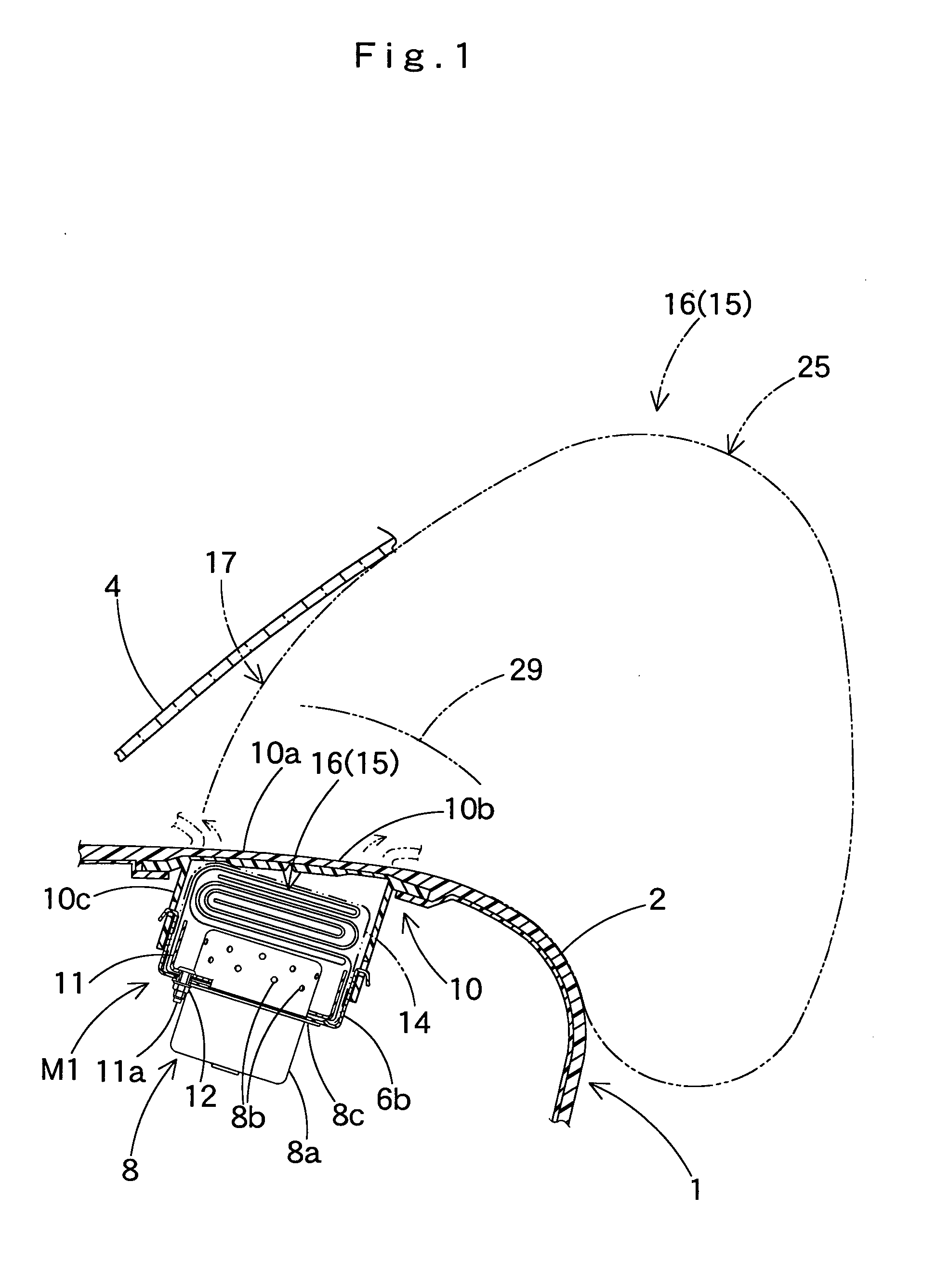 Airbag for front passenger's seat