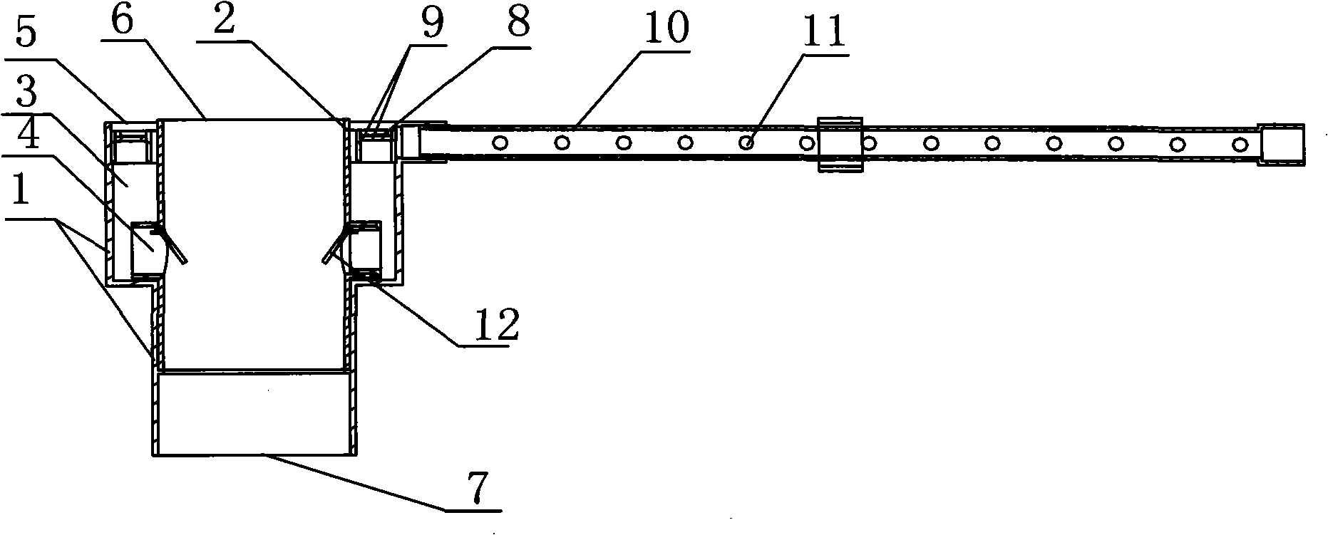 Modularized accumulated water drainage device for drainage and backfill layers of same layer