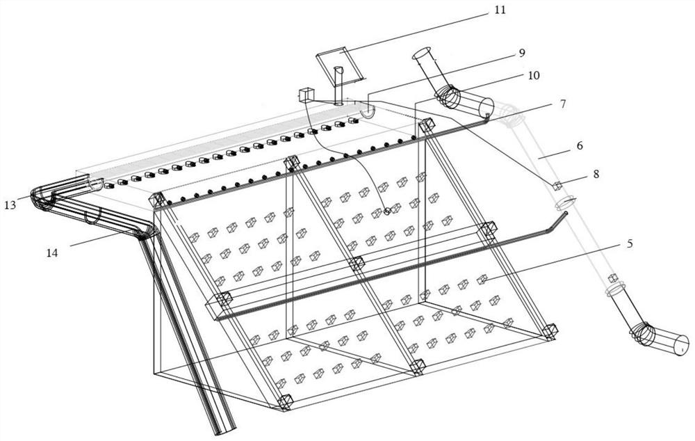 Slope greening system of novel soil layer structure and construction method of slope greening system