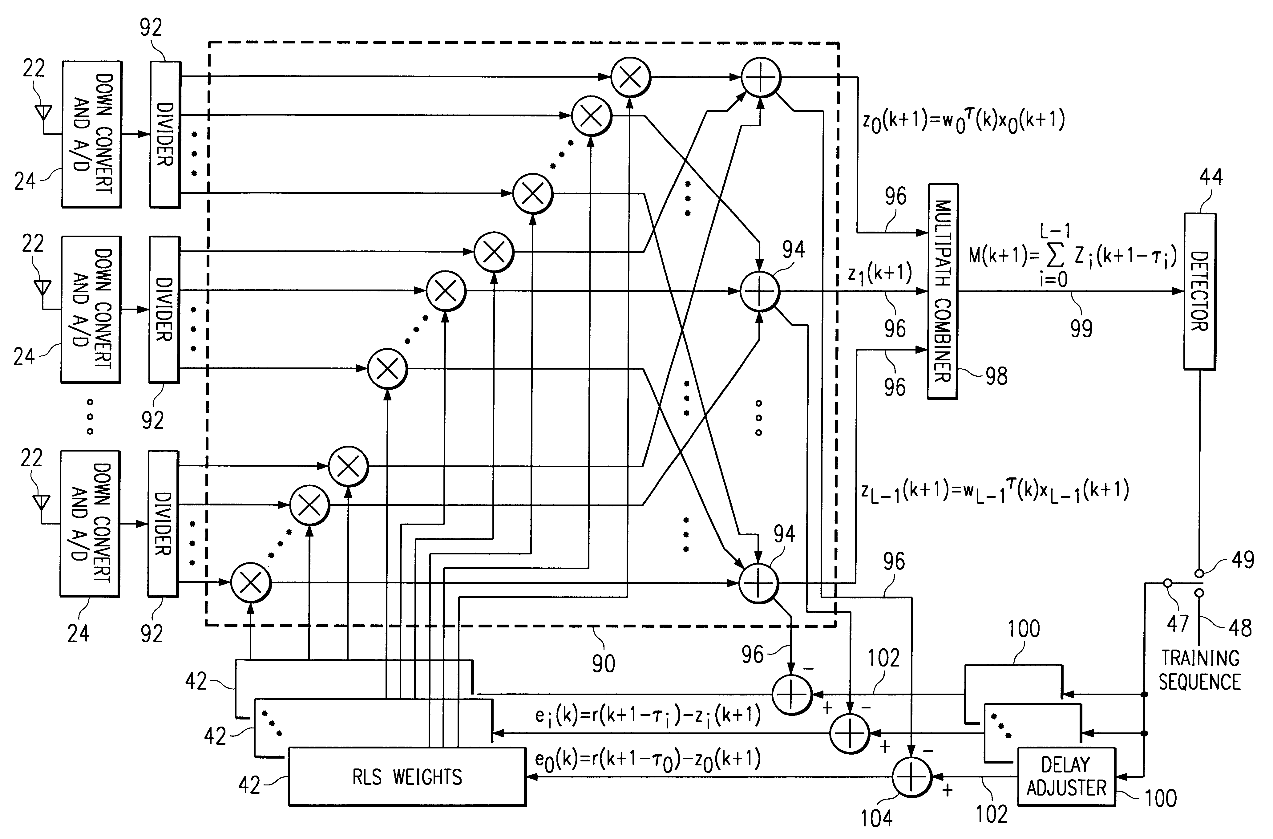 Method and apparatus for high rate data communication utilizing an adaptive antenna array