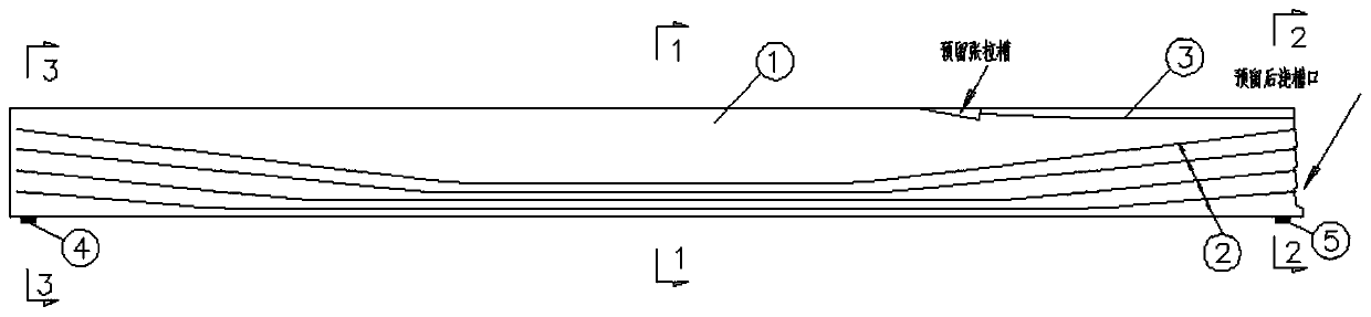 Simply-supported-continuous large full-span box girder with medium-lower-speed maglev double lines and construction method