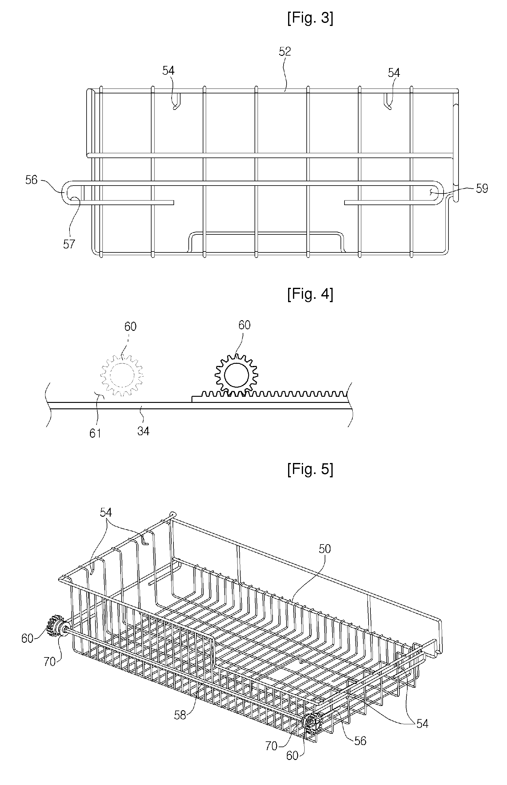 Basket assembly and basket carrier for refrigerator