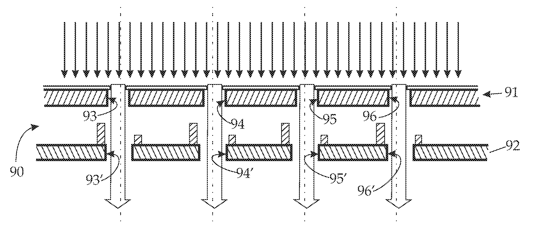 Compensation of dose inhomogeneity and image distortion