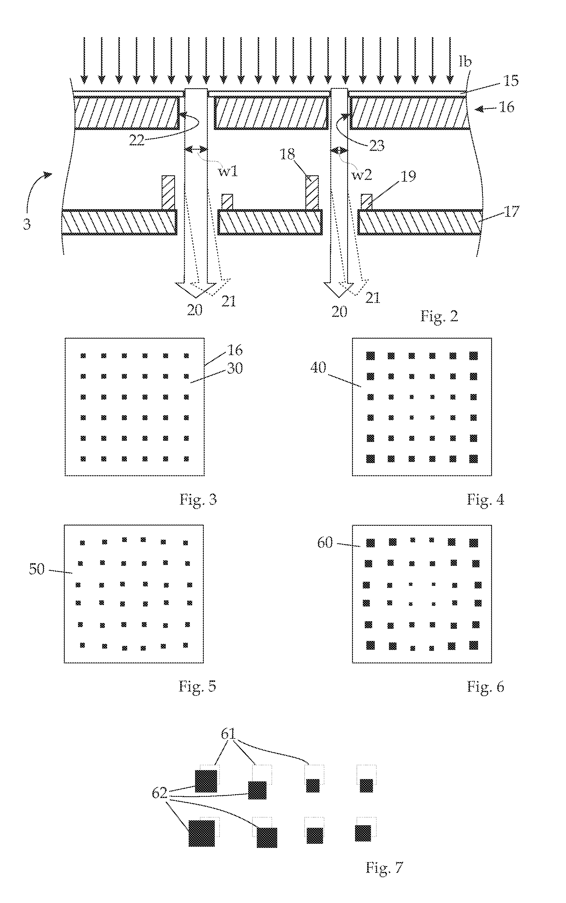 Compensation of dose inhomogeneity and image distortion