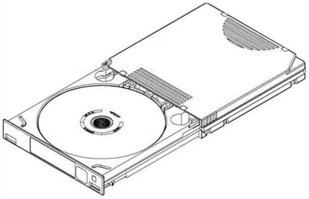 Optical disc thickness identification device and optical disc thickness identification method for optical disc library