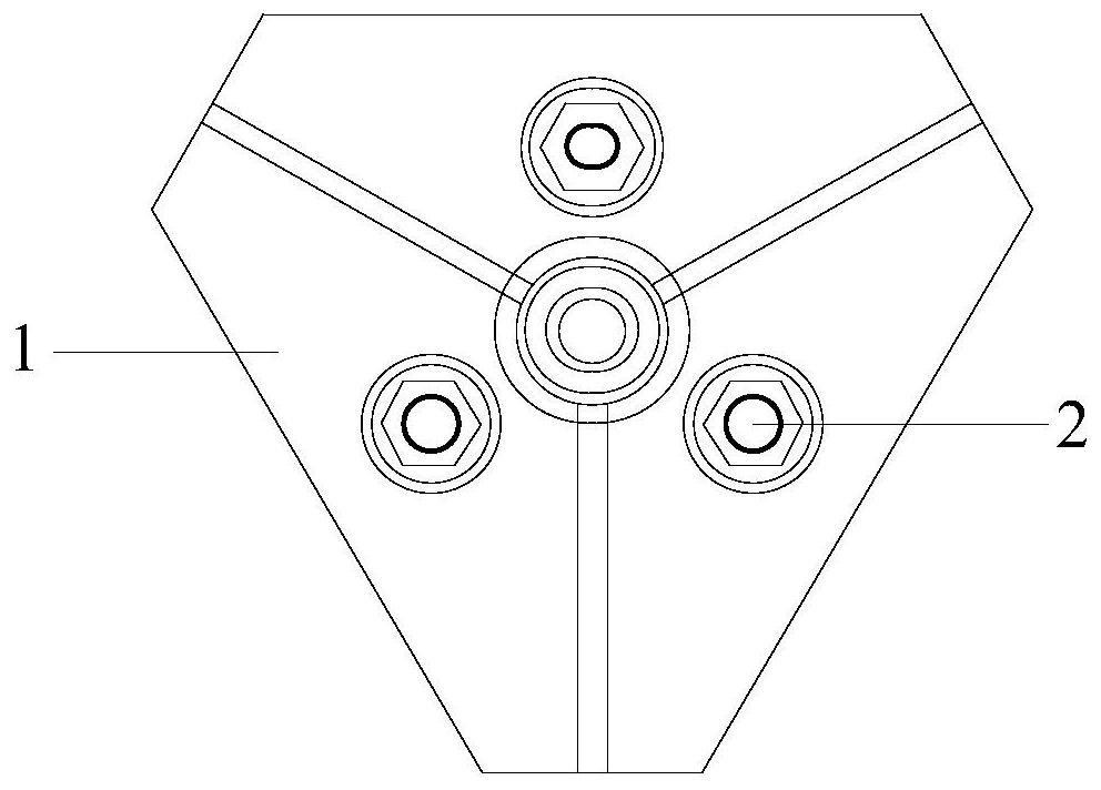 A bolt support structure and construction method for railway embankment slope reinforcement