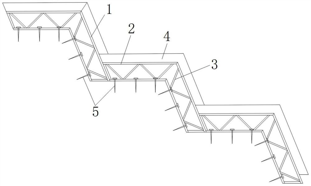 Water and soil conservation device for vegetation slope protection