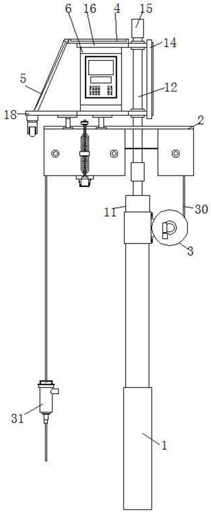 Water level measuring instrument with remote positioning function