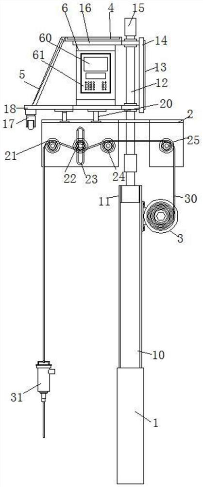 Water level measuring instrument with remote positioning function