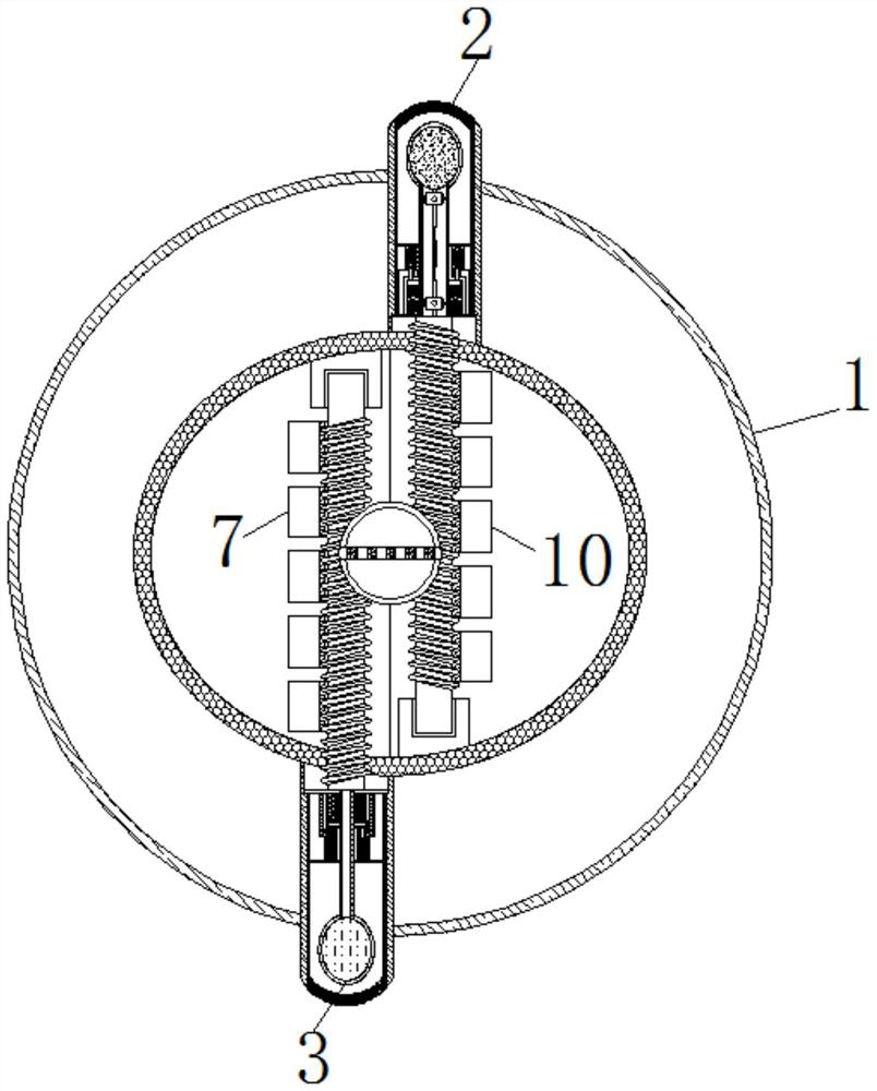 An automatic massage device for beef cattle to prevent the spread of skin diseases