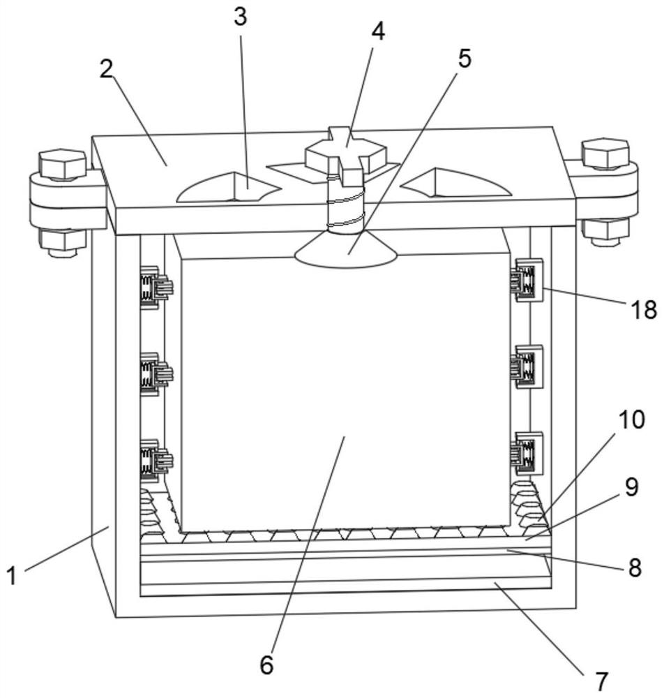 Battery shock-absorbing device of new energy automobile