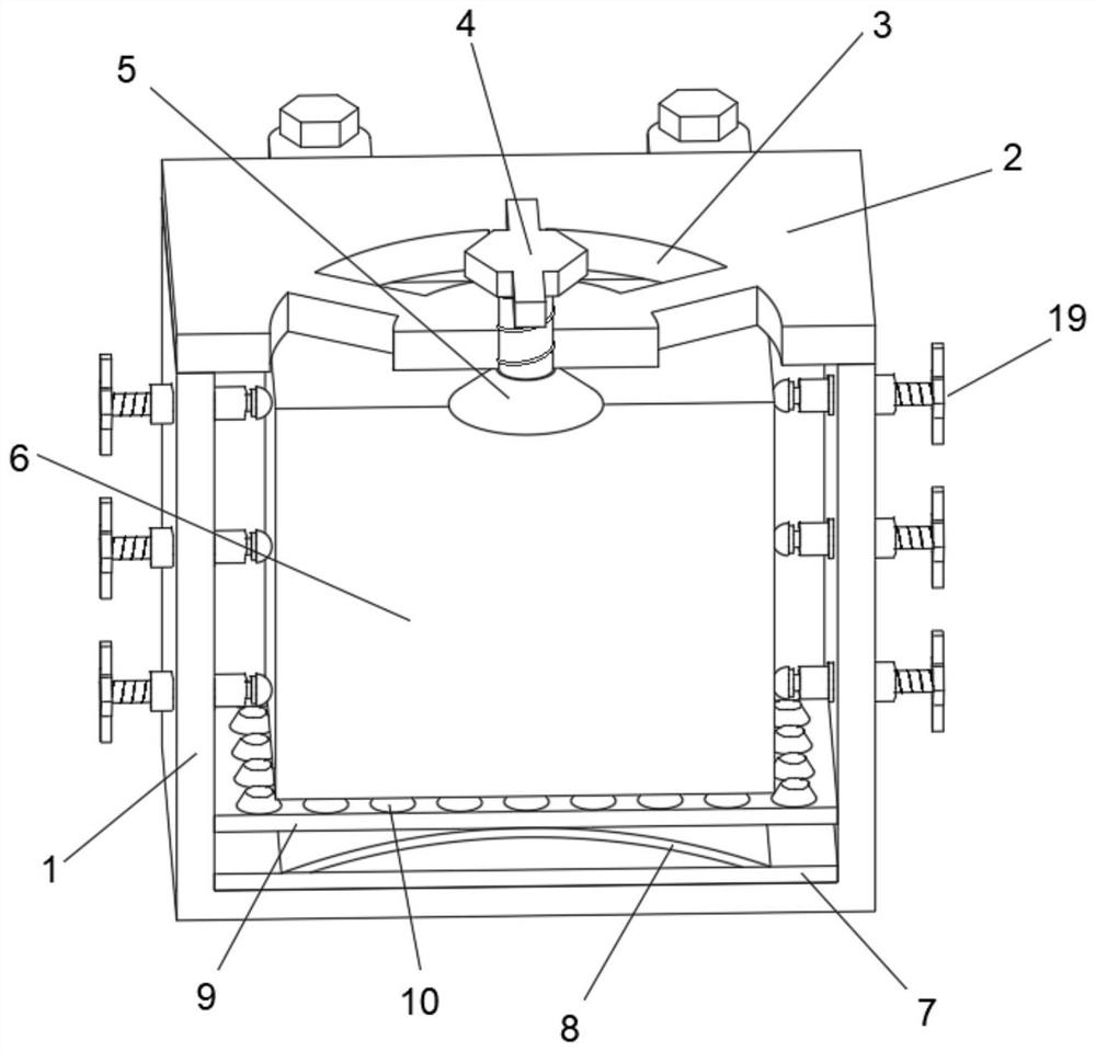 Battery shock-absorbing device of new energy automobile