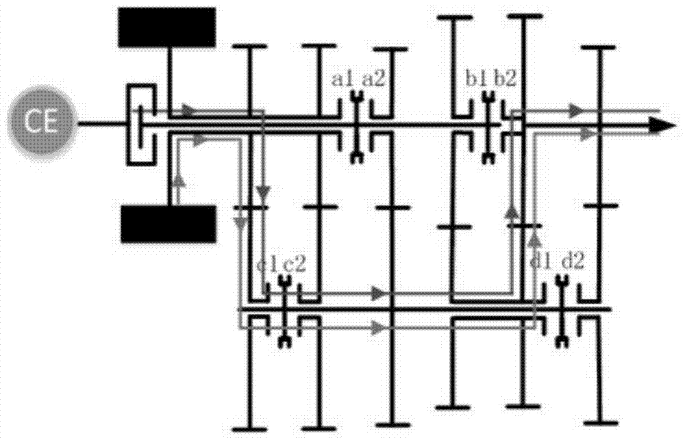 Multi-range Powershift Parallel Hybrid Transmission