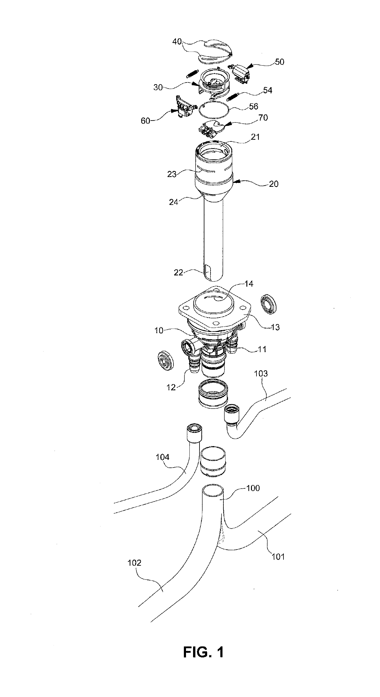 Integrated fuel-mixing prevention device for diesel vehicle