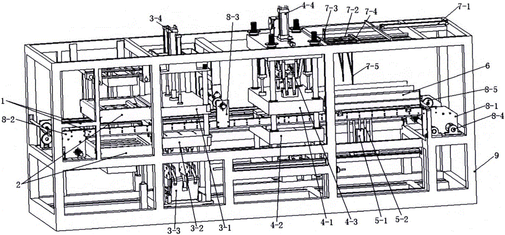 Positive-negative pressure self-cutting integral machine