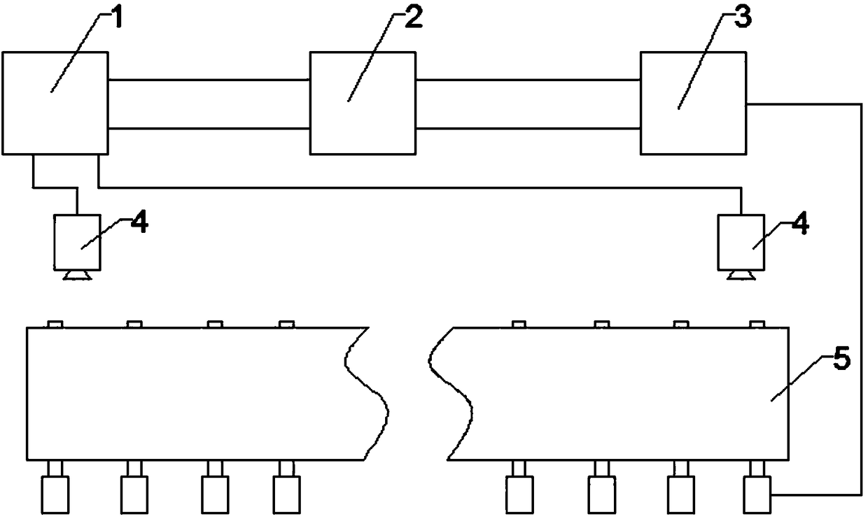 Blank casting positioning control system and method for continuous casting machine