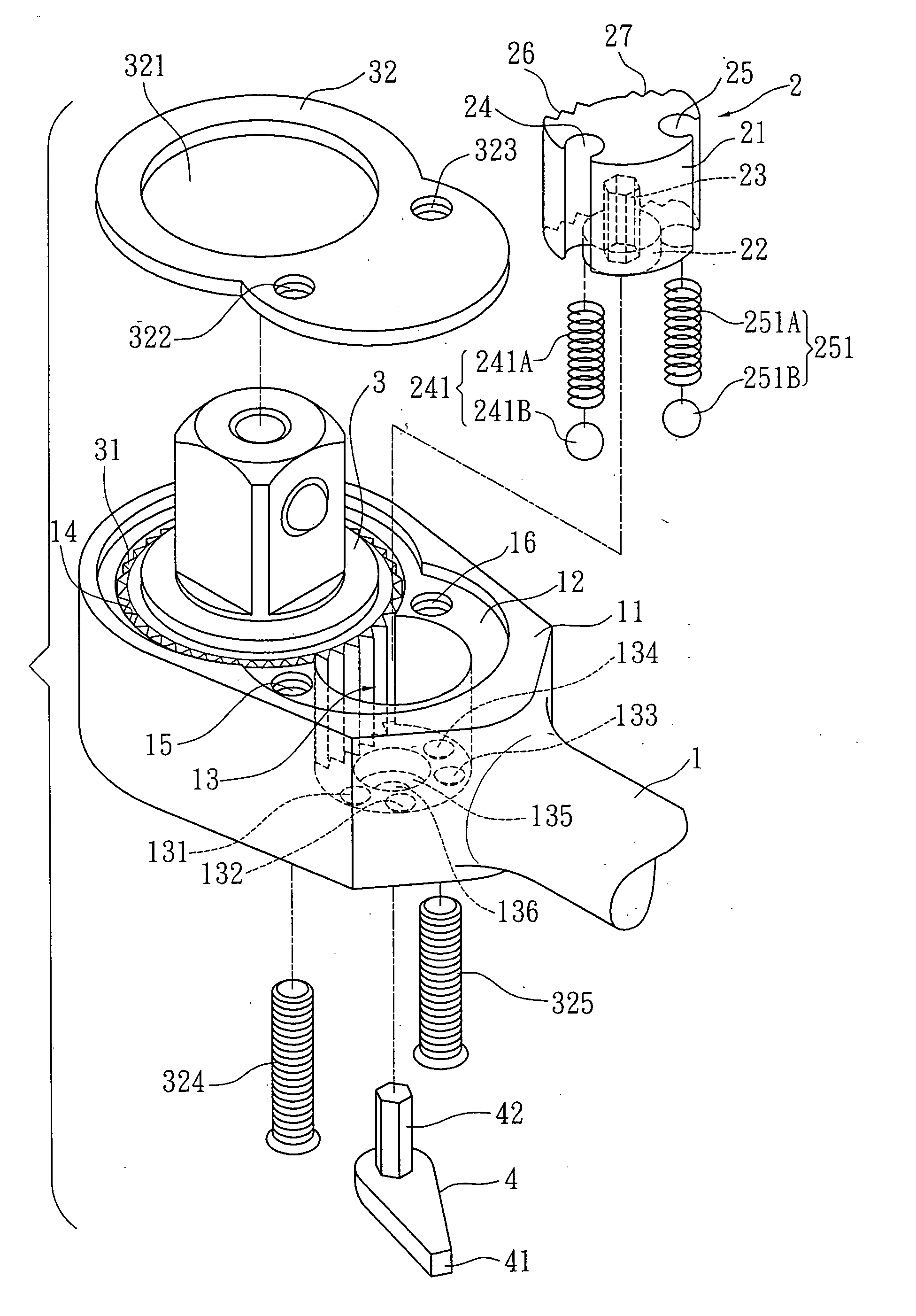 Pawl mechanism of a ratchet wrench