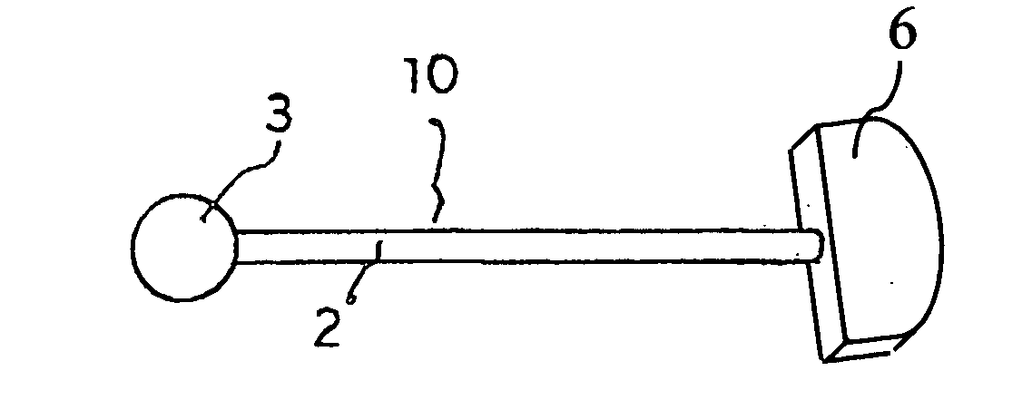 Fastener, a fastener assembly and a fastener attaching device