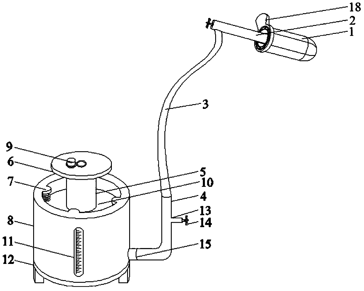 Instrument for defecation for nursing in gastroenterological surgery division