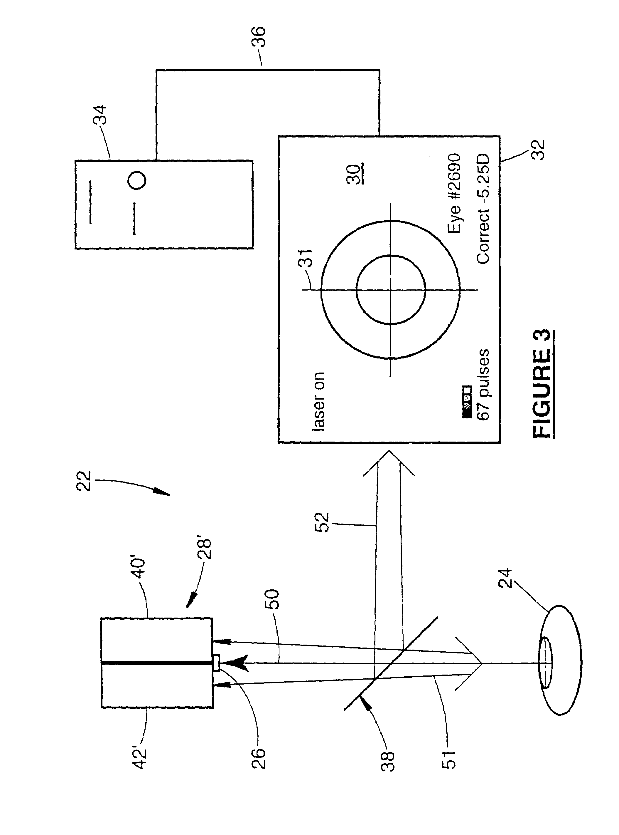 Surgical visual feedback and eye fixation method and apparatus