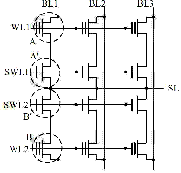 Memory array structure and operating method thereof