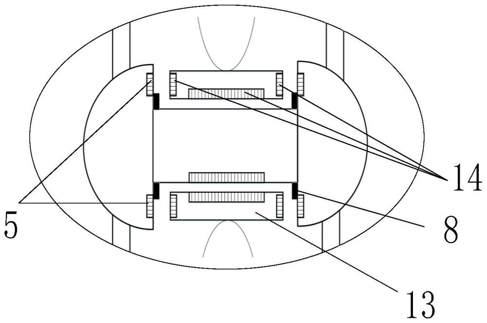 Rim-driven propulsion system with low friction power consumption