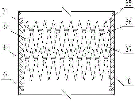 H-shaped flue gas dust removal desulfurization reactor and flue gas desulfurization method