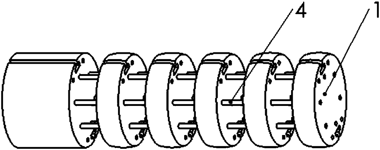 Diameter-adjustable flexible core rod with novel structure