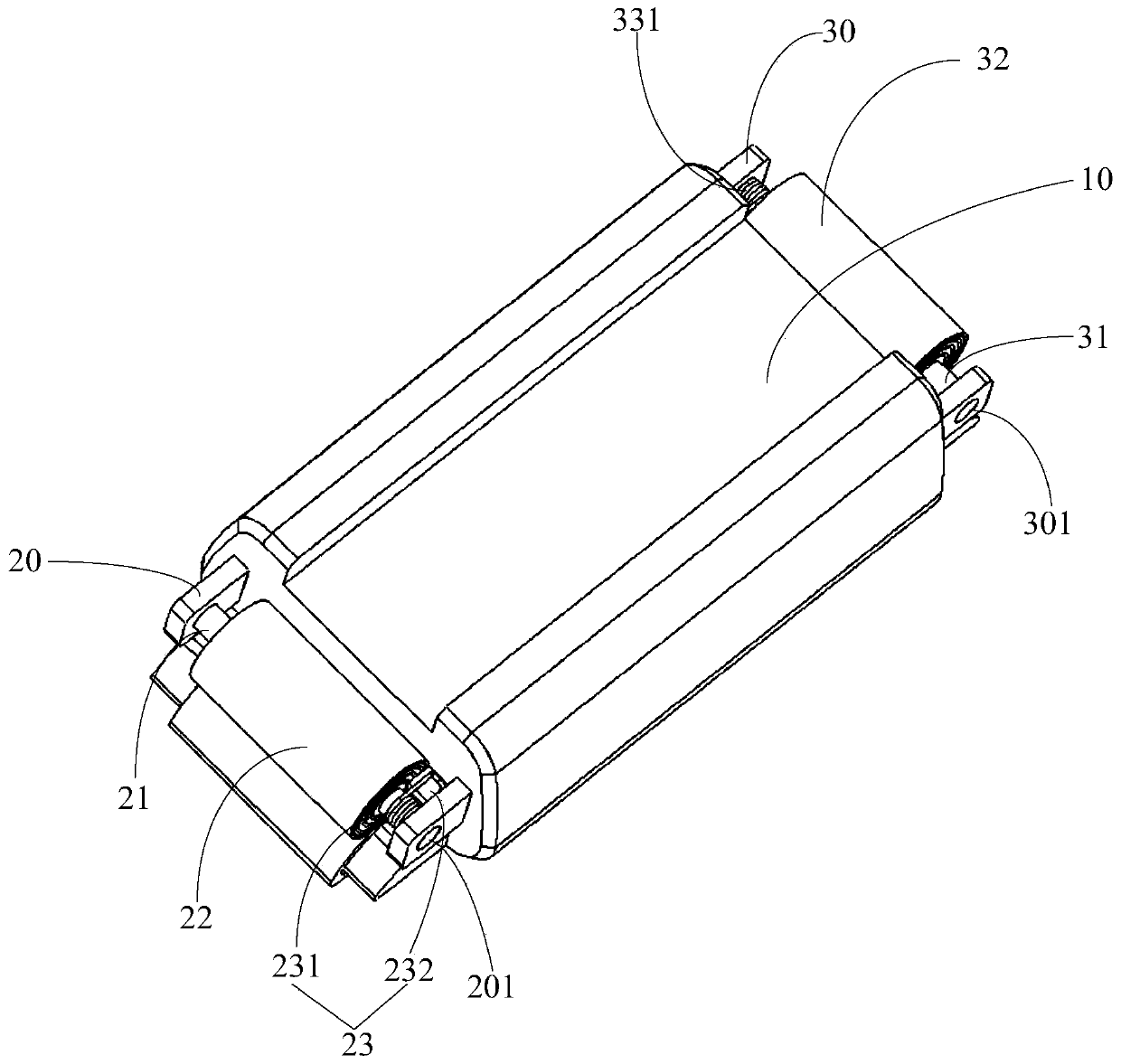 Reel type wrist strap structure and wearable equipment