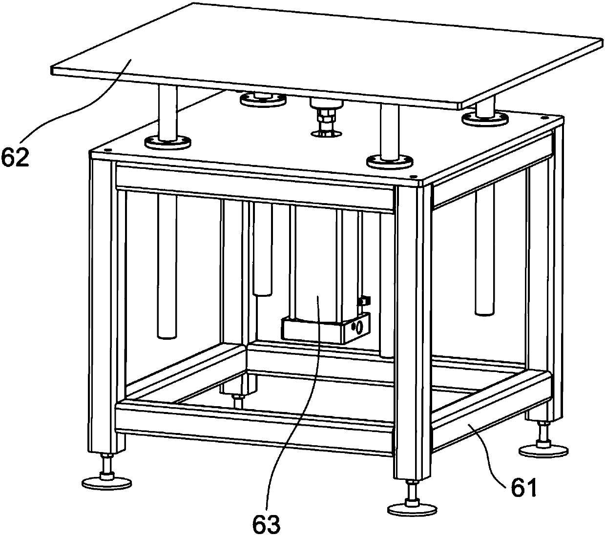 A loading and unloading conveying mechanism