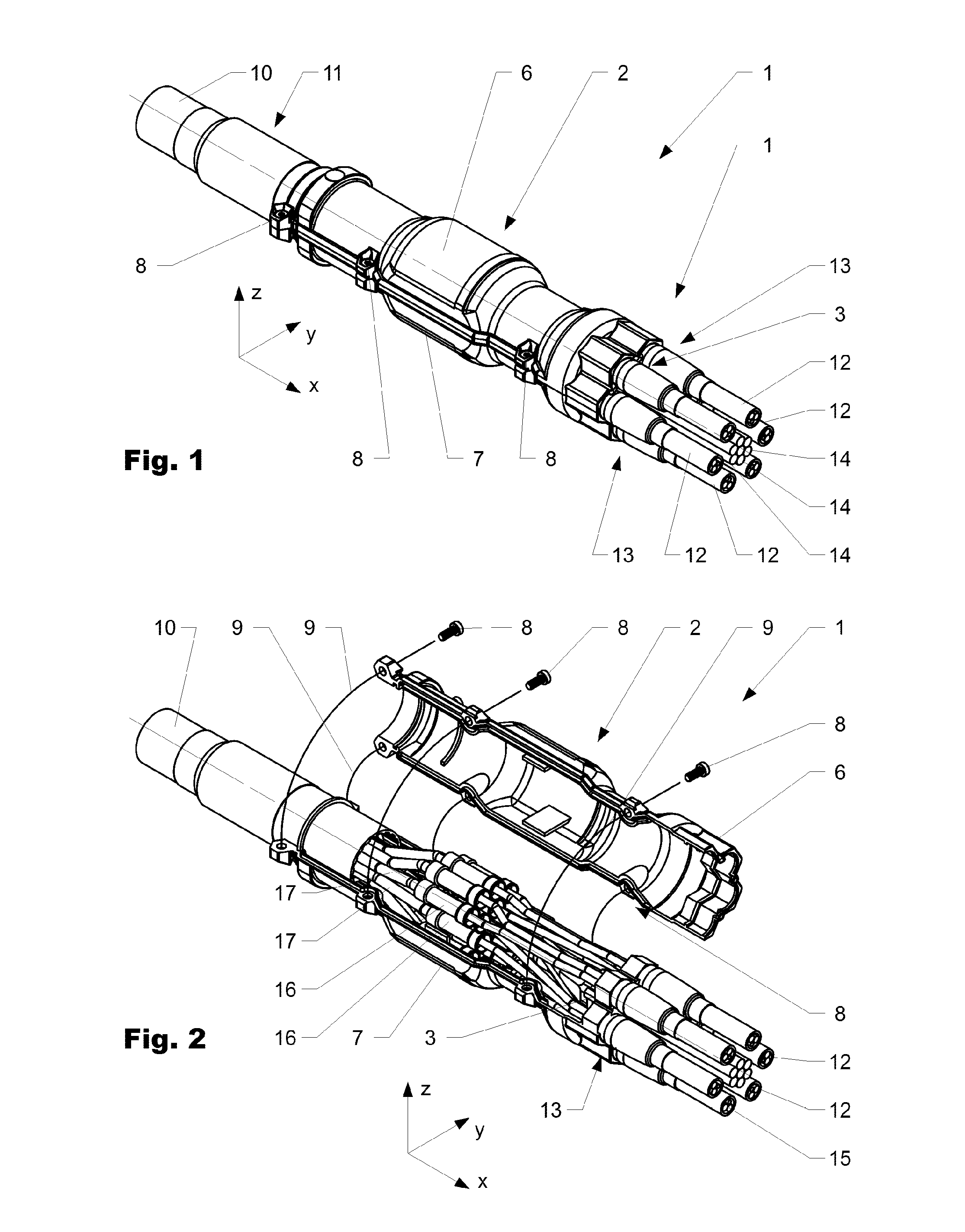 Environmentally sealed cable breakout assemblies