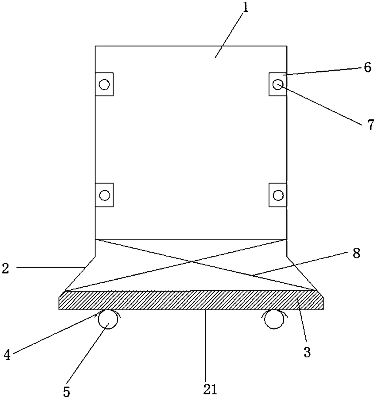 Fence device facilitating transportation for construction site