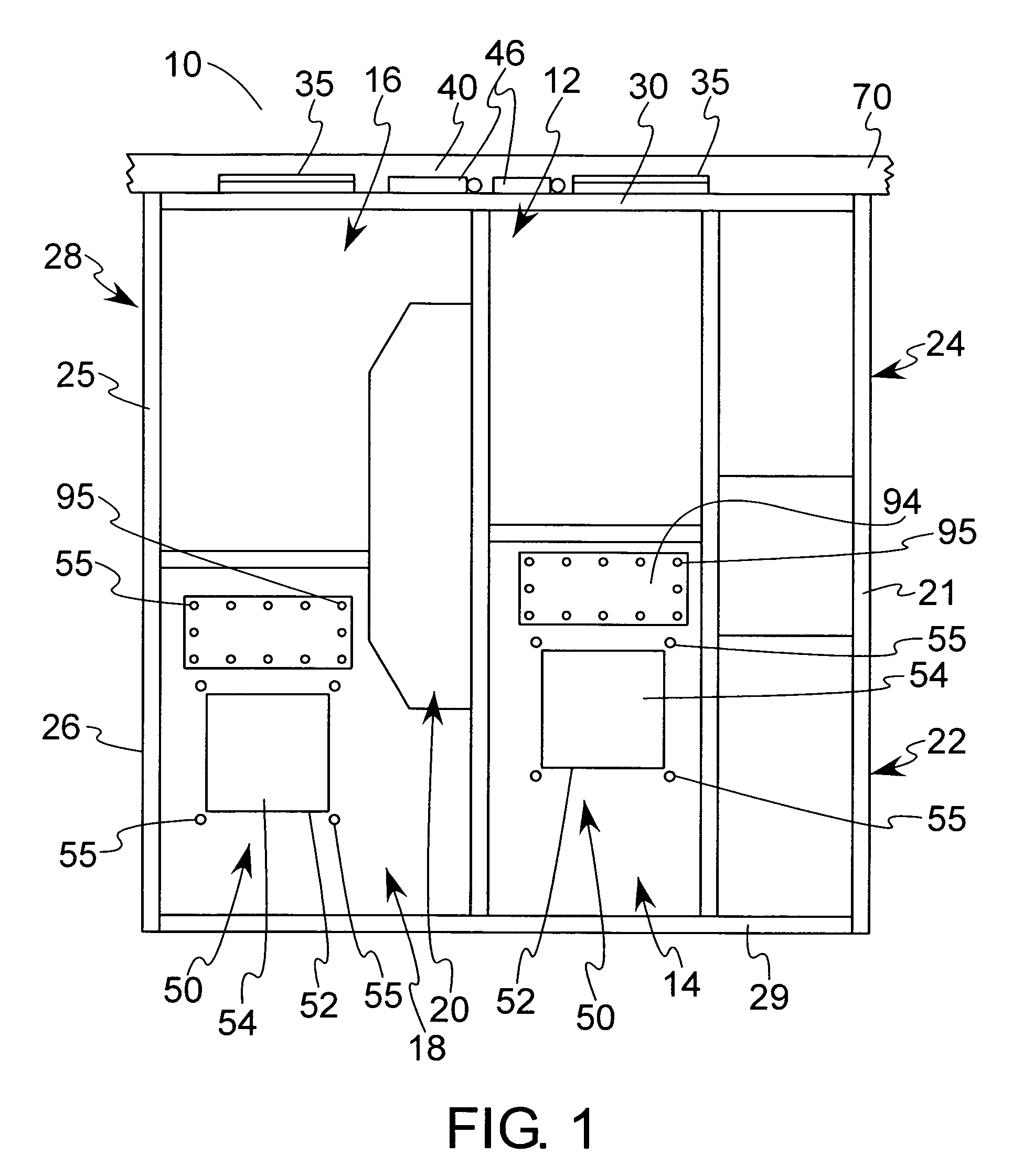 Arc resistant switchgear having dedicated vertical plenums