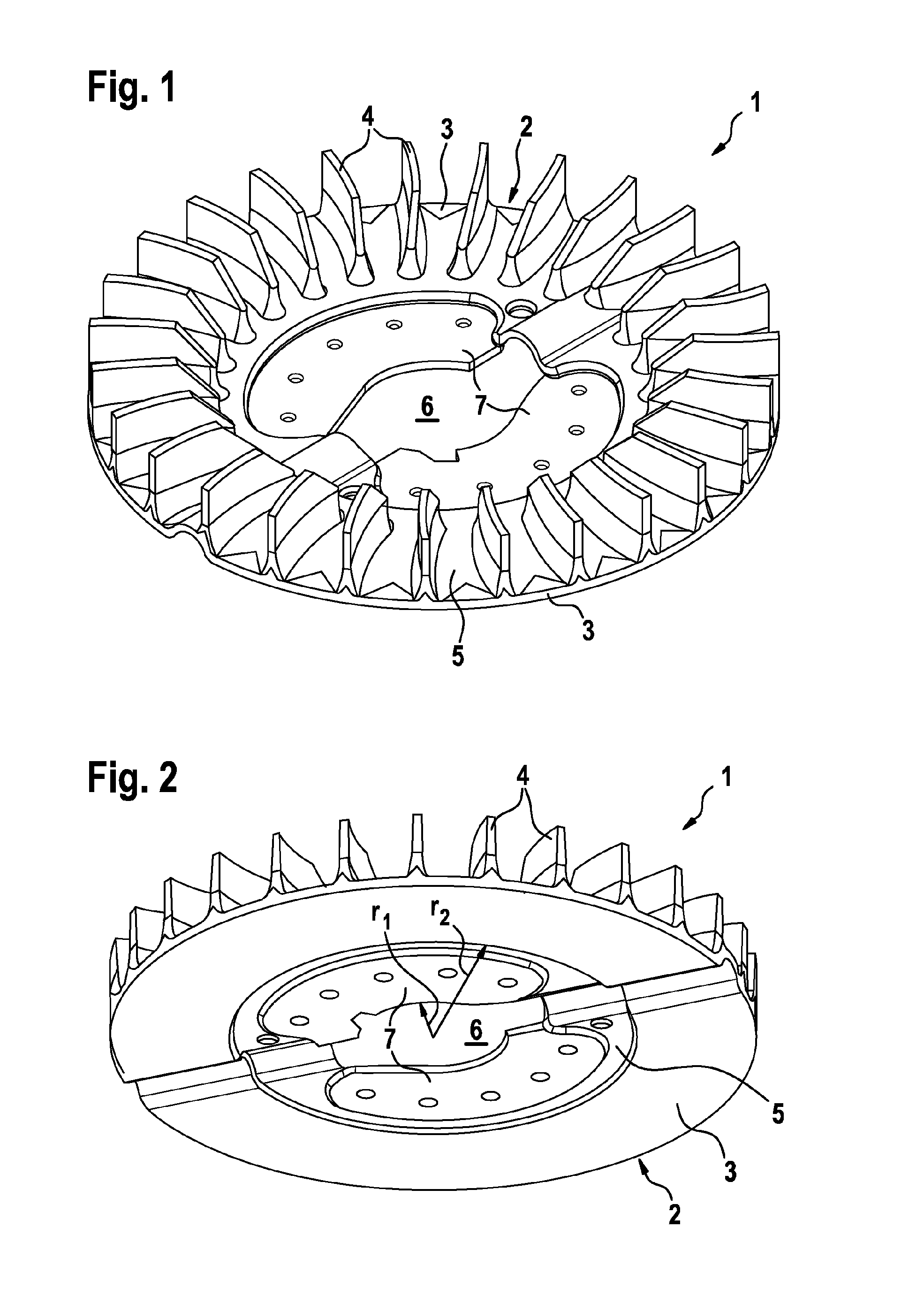 Electrical machine having a fan wheel