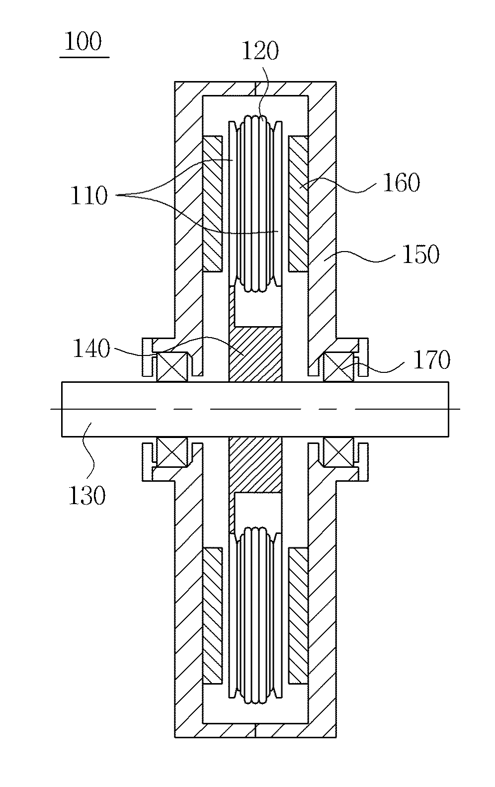 Axial flux permanent magnet motor