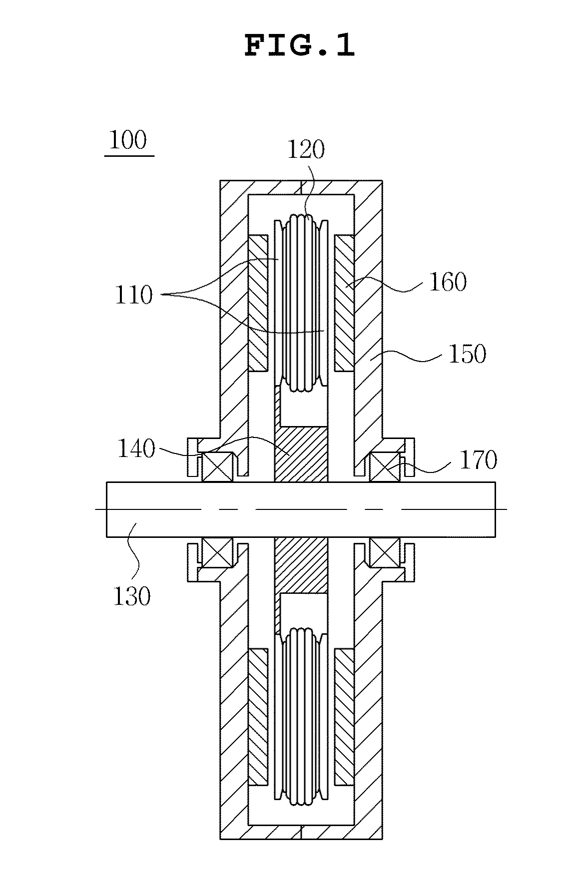 Axial flux permanent magnet motor