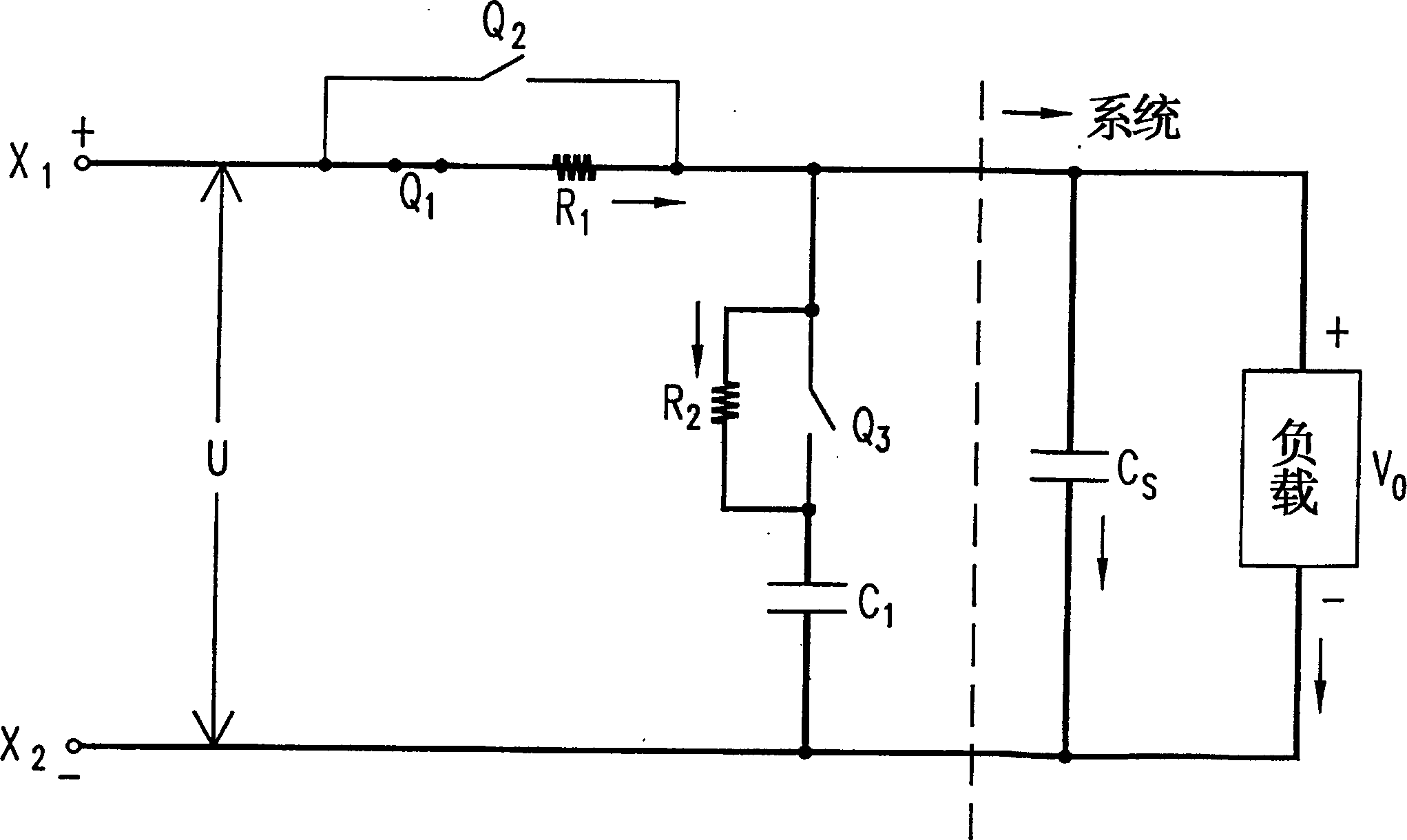 Circuit for restraining surge current