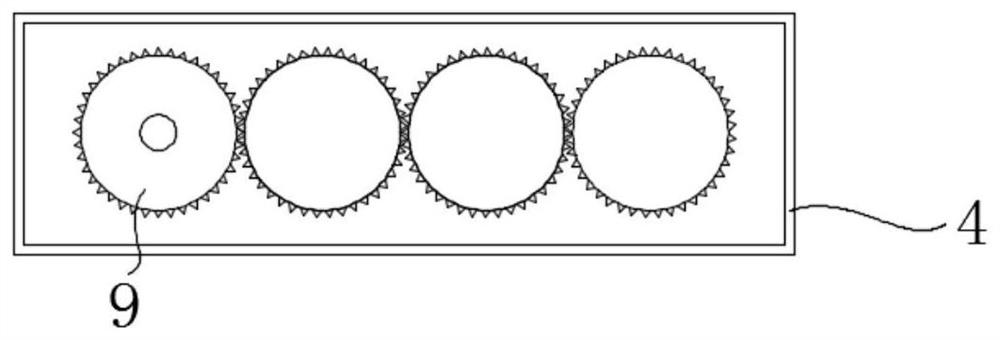 A crushing device for waste foam plastics